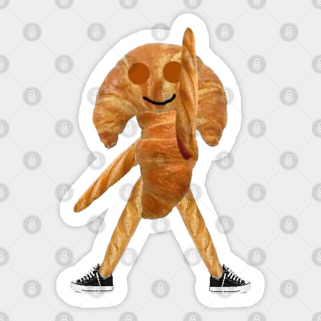 Croissant Boy Sticker by hangryyeena